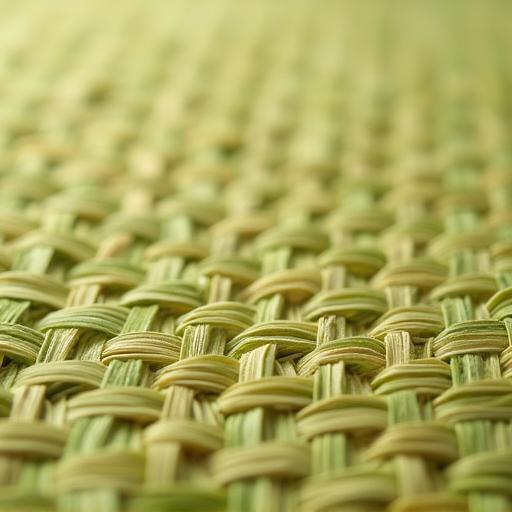 Close-up of bamboo fabric weave